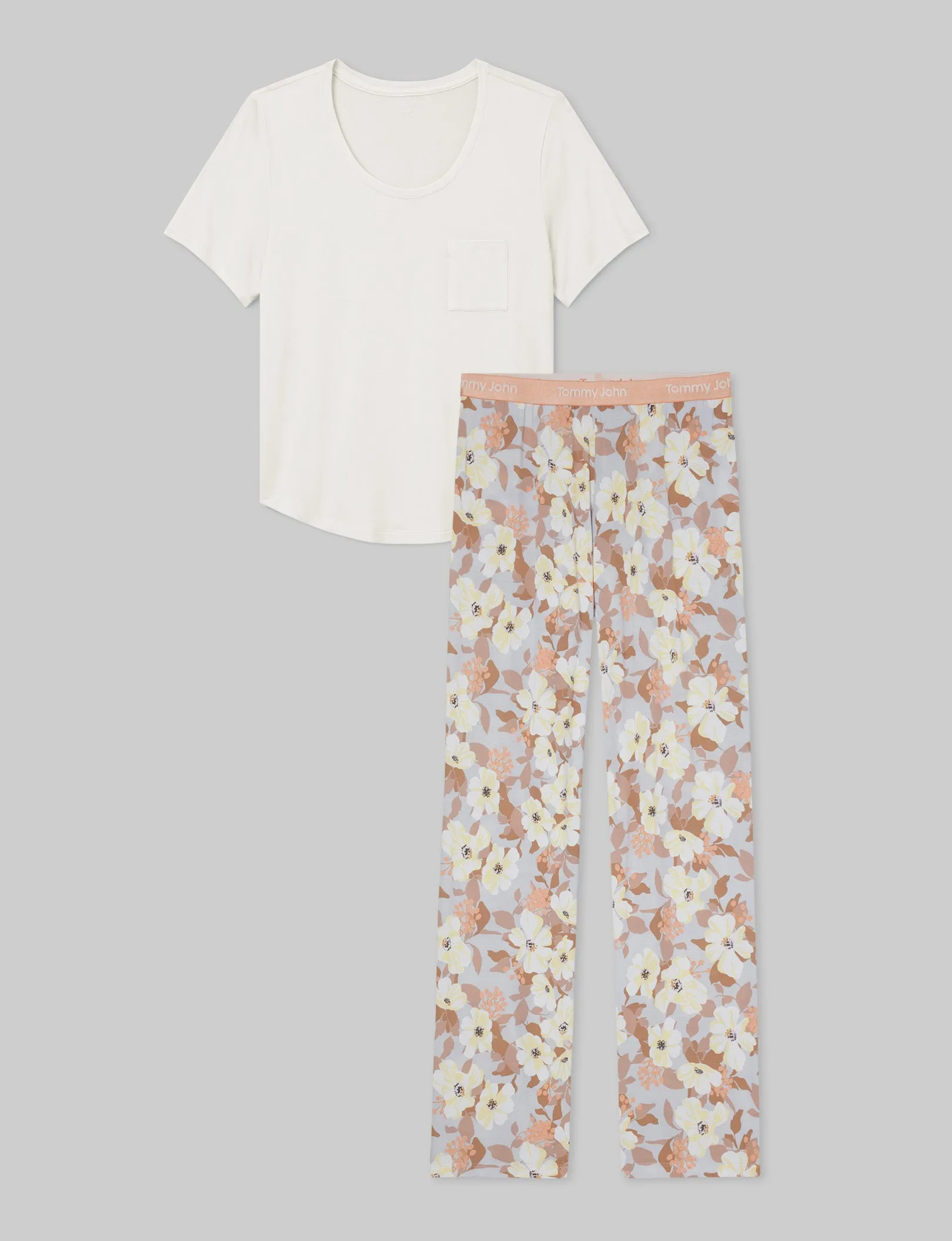 Women's Second Skin Sleep Pocket Tee & Pant Set