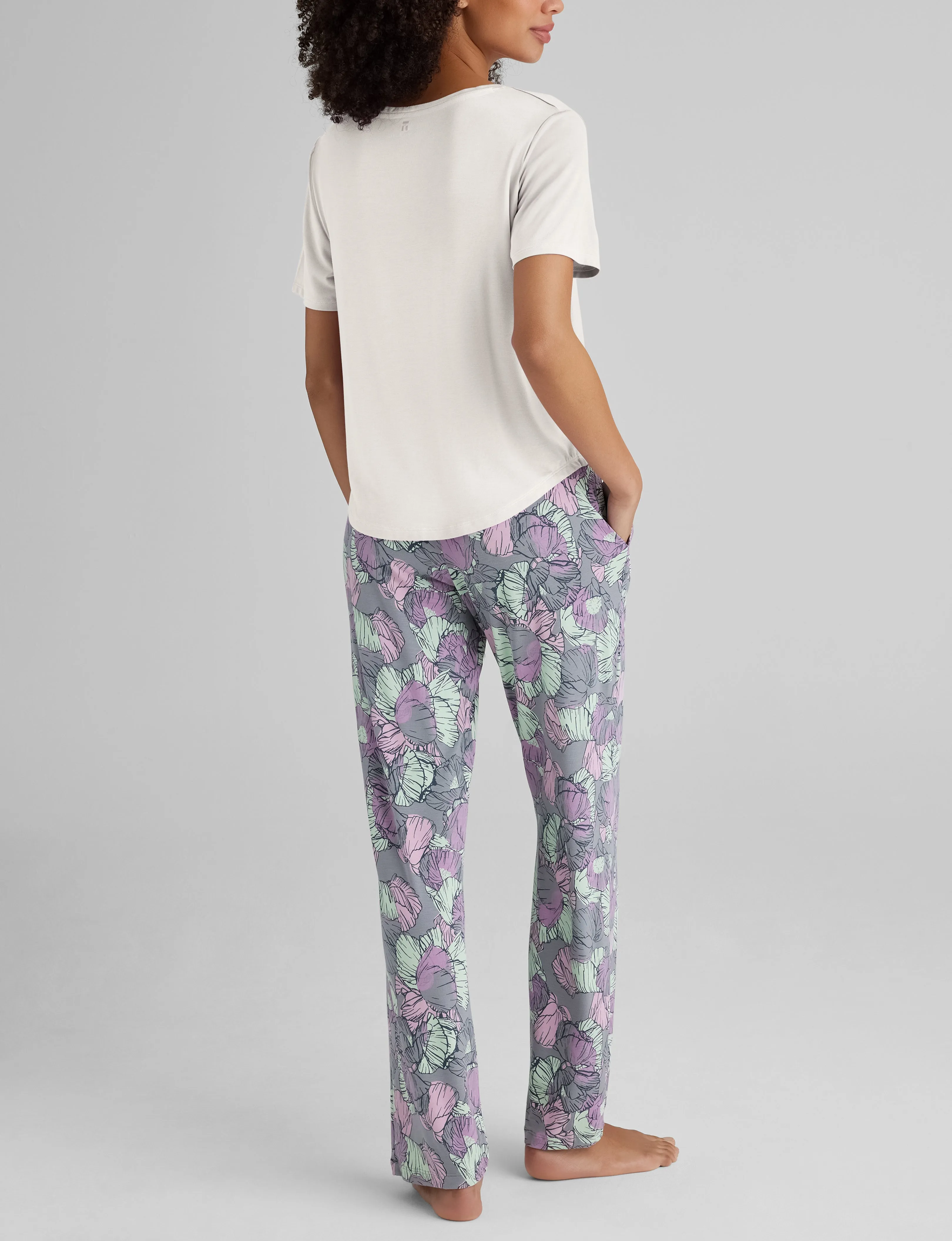 Women's Second Skin Sleep Pocket Tee & Pant Set