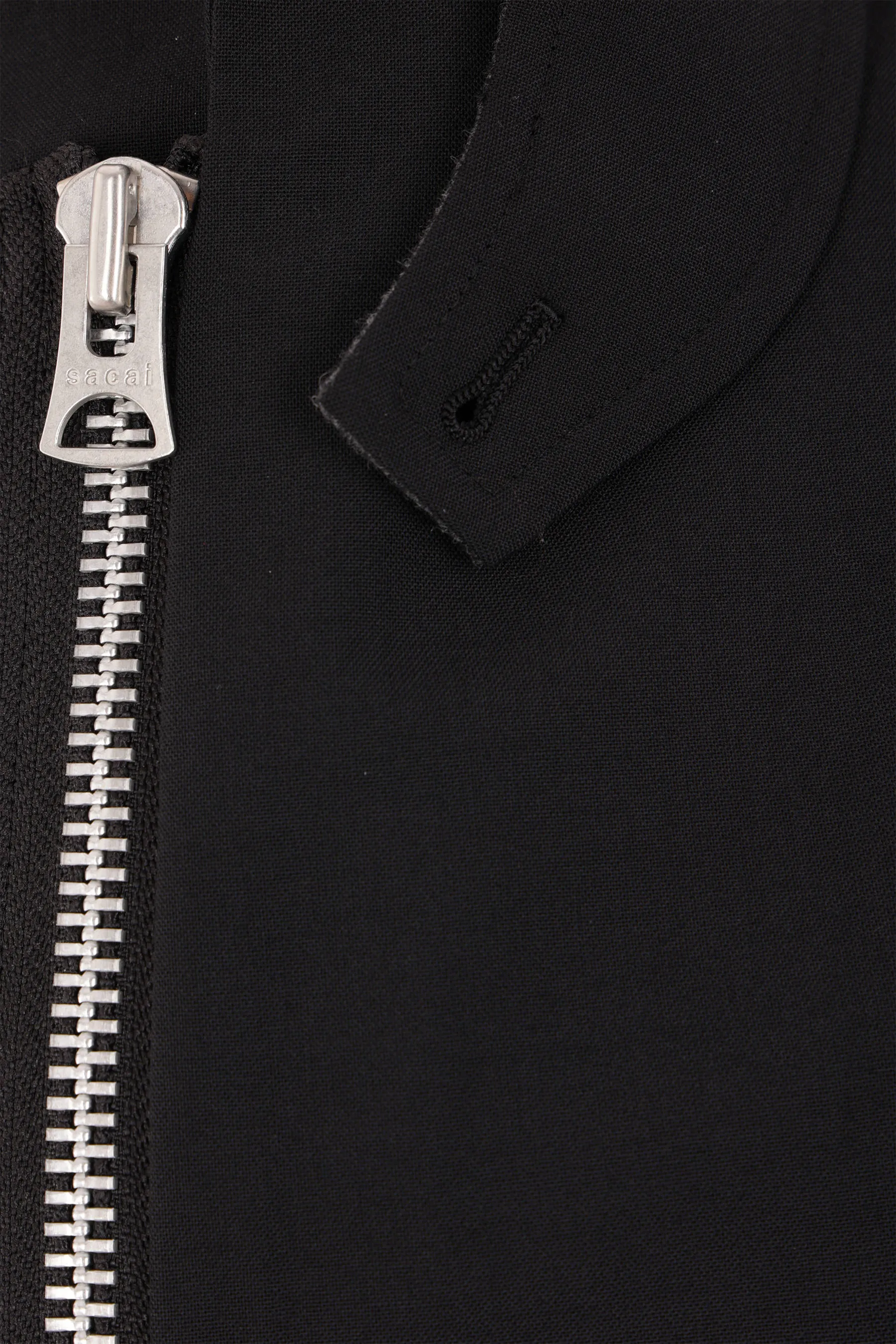 wool blend and nylon suiting jacket