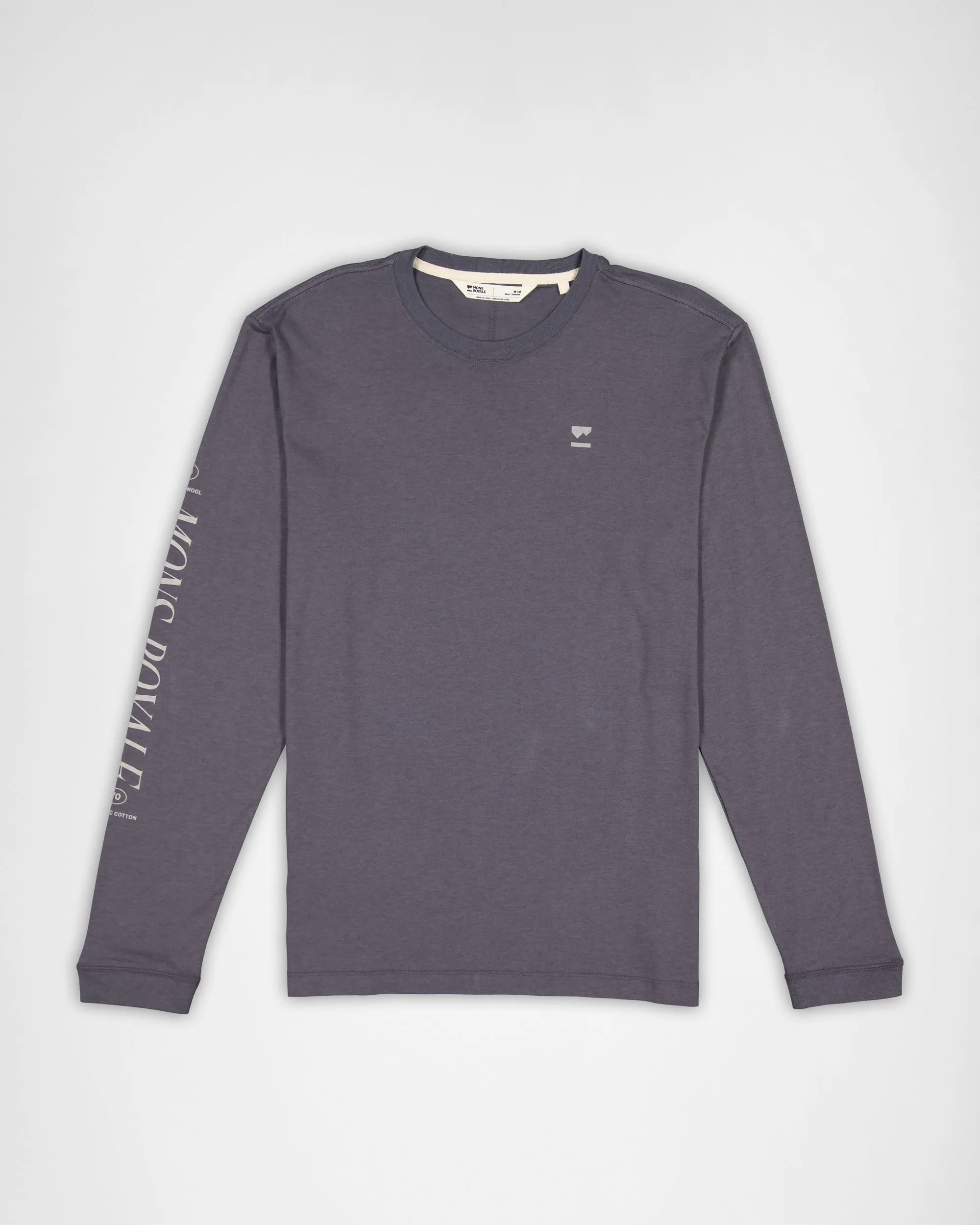 Yonder Merino Organic Cotton Long Sleeve - Vintage Black
