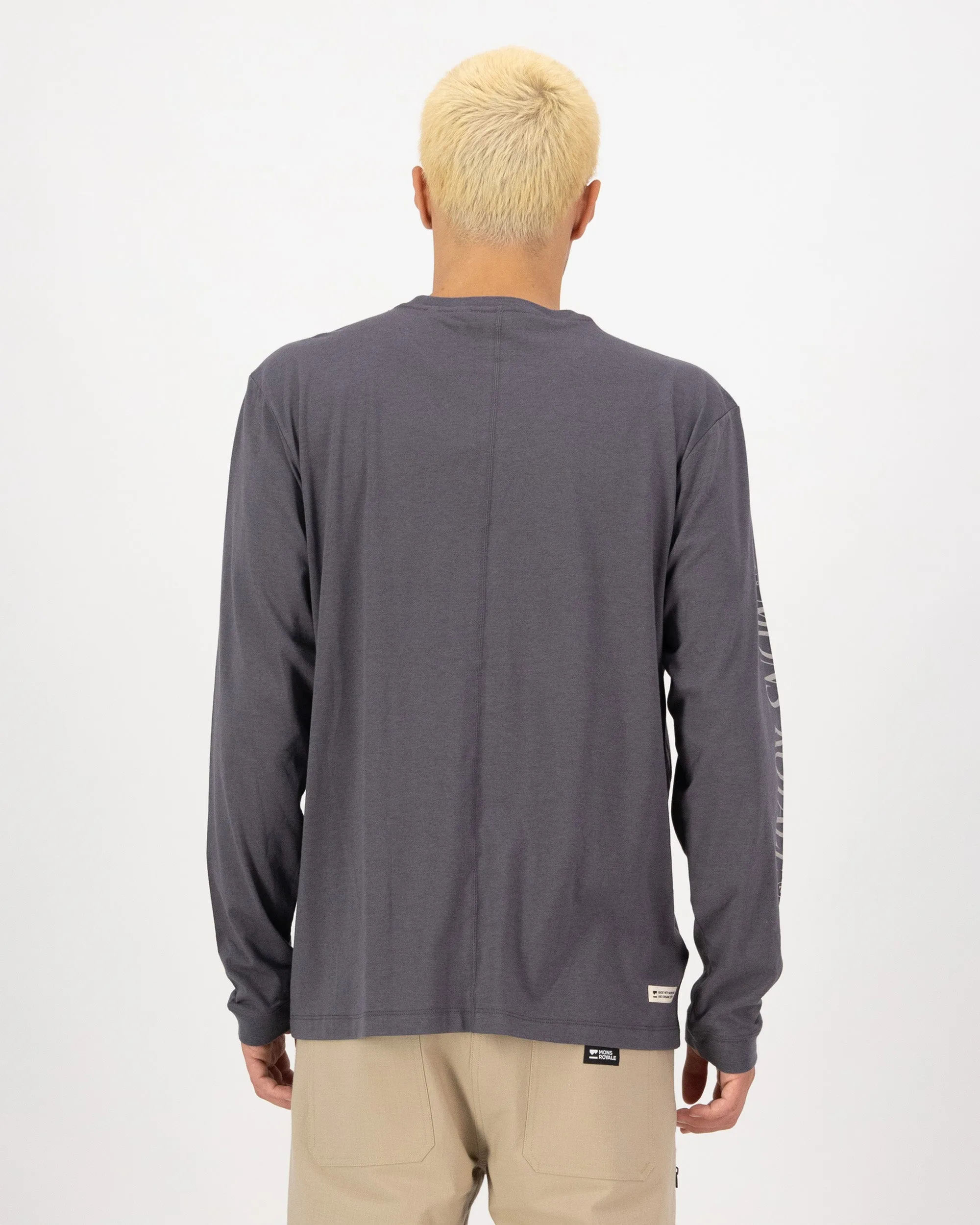 Yonder Merino Organic Cotton Long Sleeve - Vintage Black